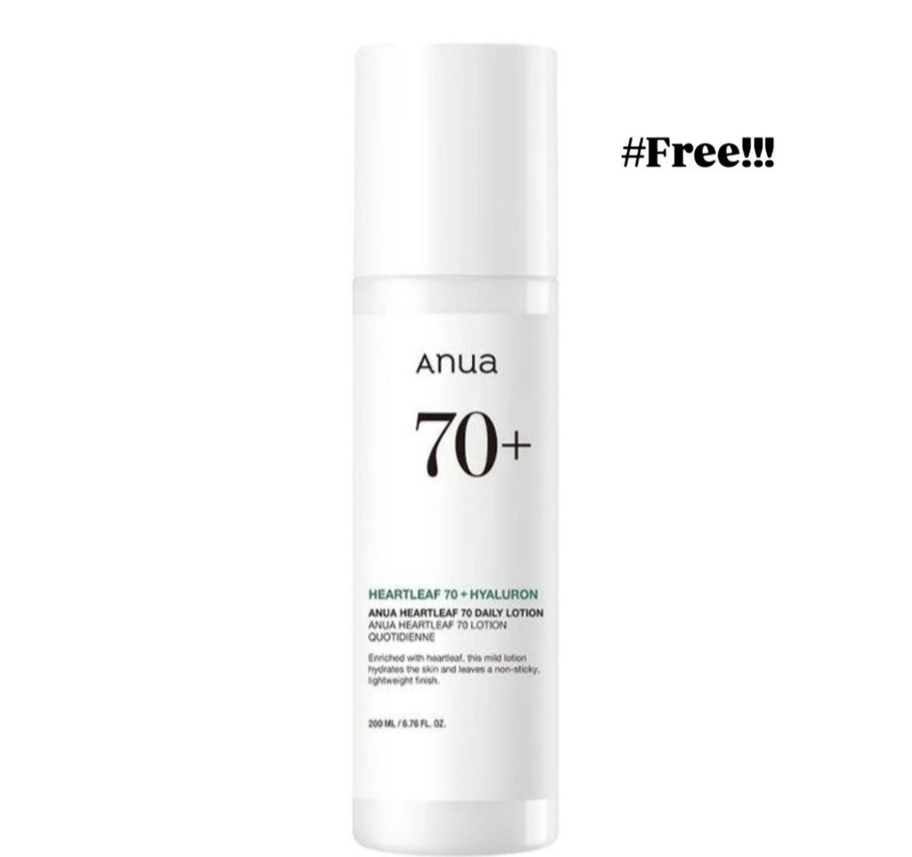 Anua Heartleaf 77% soothing toner + 1 FREE daily lotion Limited time bundle.
