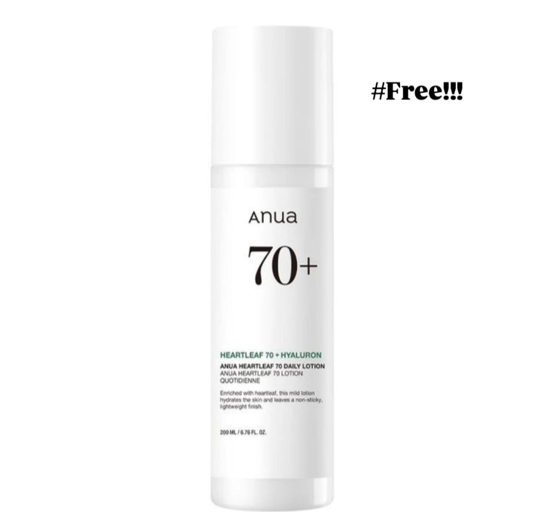 Anua Heartleaf 77% soothing toner + 1 FREE daily lotion Limited time bundle.
